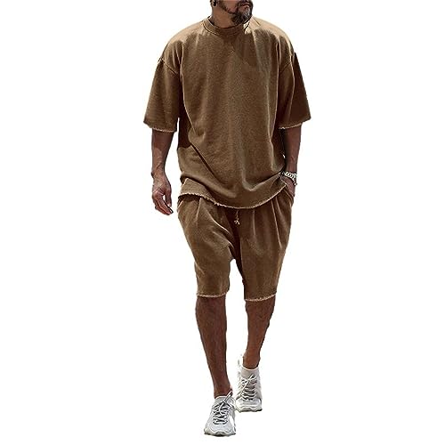 Conjunto activewear transpirable de dos piezas con camiseta de algodón suave