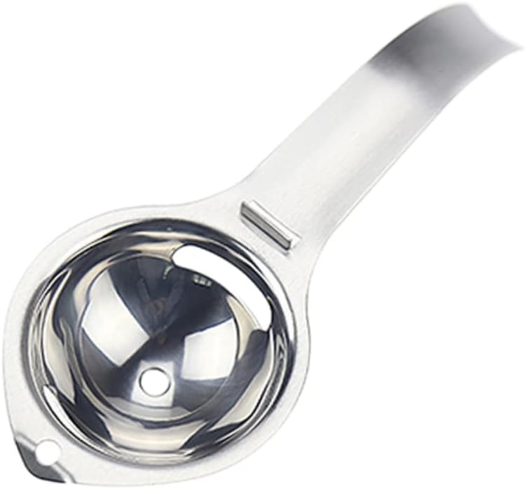 SOLUSTRE 3pcs Stainless Steel Egg Yolk Separator Material Yolk Extractor White Egg Filter for Cooking and Baking Kitchen Tool for Home Chefs and Professionals