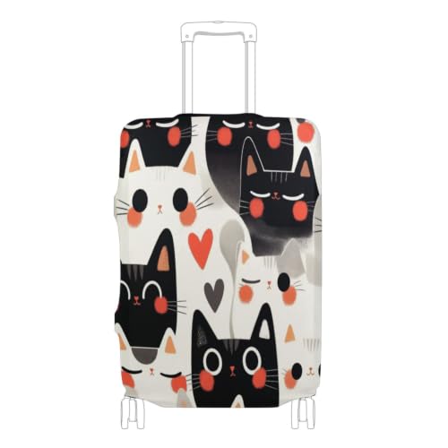 Housse de bagage élastique chats motif dessin animé accessoire voyage