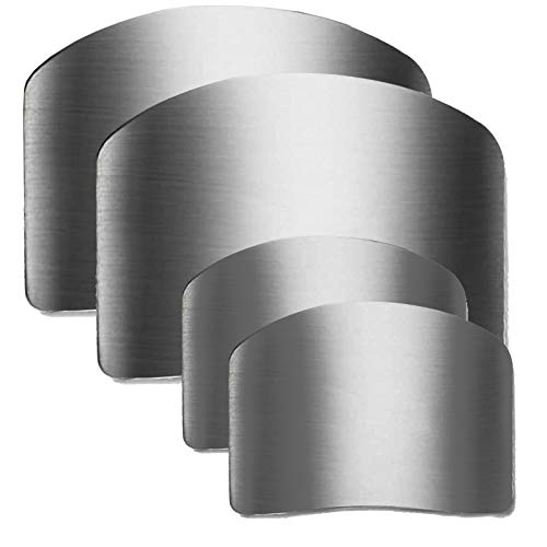 Finger Guard for Cutting Stainless Steel Slicing Protector Adjustable Finger Guards Hand Protectors When Chopping Cutting Dicing Vegetables Meat Food Kitchen Tools
