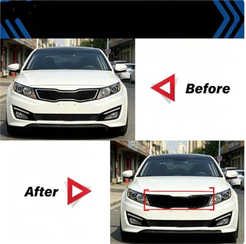 Grille d'admission d'air de pare-chocs avant argent pour Kia Optima K5 2011-2013
