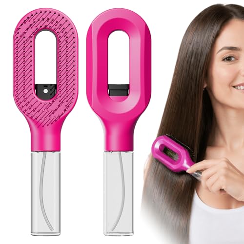 Brosse démêlante avec spray anti-casse pour discipliner les cheveux bouclés et rebelles
