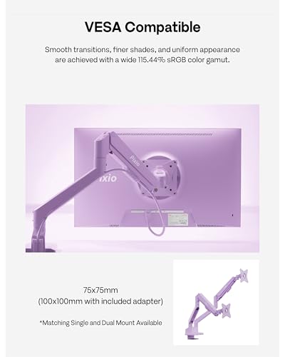 Image of Pixio PX246 Wave Purple 24 inch 120Hz Refresh Rate FHD 1080p Resolution IPS Panel 4ms GTG Response Time Gaming Monitor with Adaptive Sync