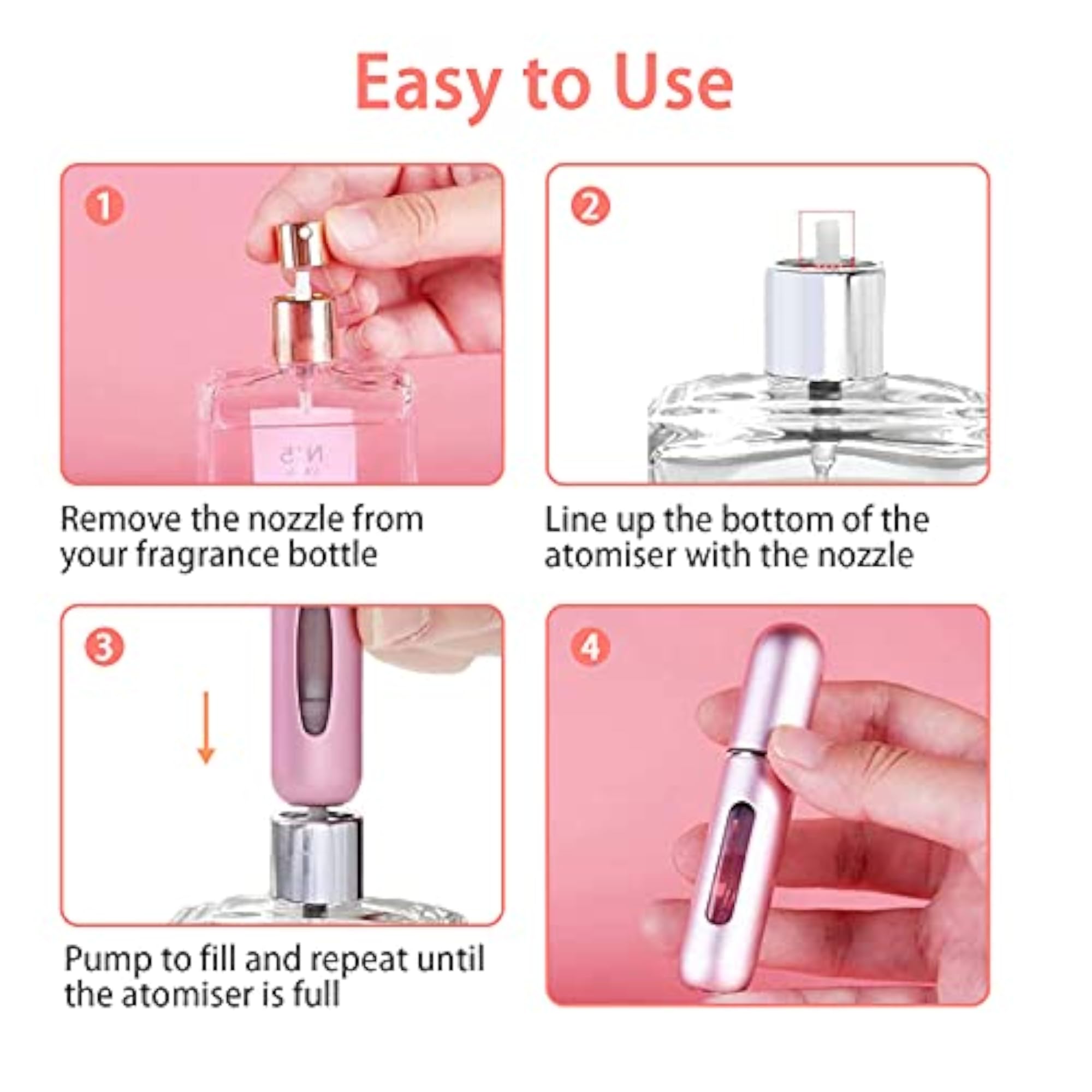 Portable Mini Refillable Perfume Atomizer Bottle