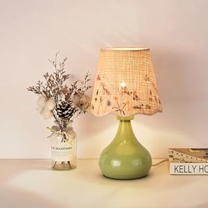 Ziqqeelam Green mall Bedside Cute Table Lamp for B...