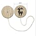 Nordic Pastoral Estilo de madera mano Caved cortina cuerda Creative magnético Clips...