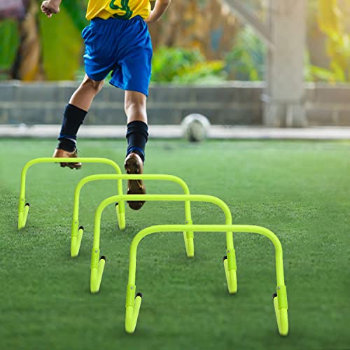 Vigevee Speed & Agility Training Set Koordinationsleiter, Trainingsset Enthält 1 Agility Leiter, 6 verstellbare Hürden, 12 Hütchen, Aufbewahrungstasche, Trainingsgerät für alle Sportarten