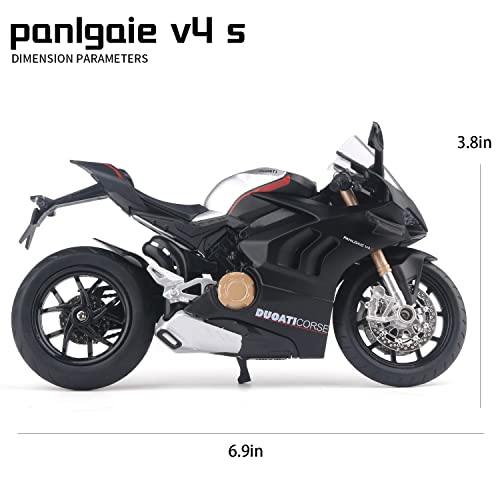 Coolpur CP1036-DB Die Cast Motorcycle Model For Ducati V4, Realistic Motorcycle Model, 1:12 Scale Kids Moto Toy Or Collection thumb #1