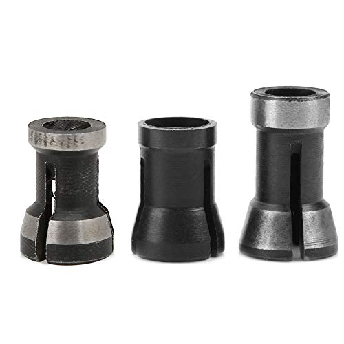 Adaptador de mandril de cabeça de gravura, 3PCS 6 6,35 8mm Adaptador de mandril para carpintaria, fr