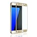 Produktbild wortek Panzerglas Panzerfolie Samsung Galaxy S7 Edge komplettes Display Schutz Folie Durchsichtig gebogen 0,3mm Gold
