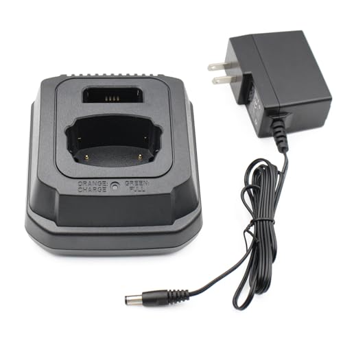 Aimtobest 2 in 1 Charger Compatible for Motorola DTR550 DTR650 DTR620 DTR410 DTR510 DTR610 DTR2430 DTR2450 Two Way Radio, CNB53964 NNTN4655B NNTN6923A NNTN6922A Battery Charger