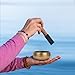 Kmise Tibetan Singing Bowls Set- Handmade in Nepal Meditation Sound Bowls for Yoga, Meditation, Mindfulness, Healing and Chakra Balancing, Stress Relief (3.5', World Tree)