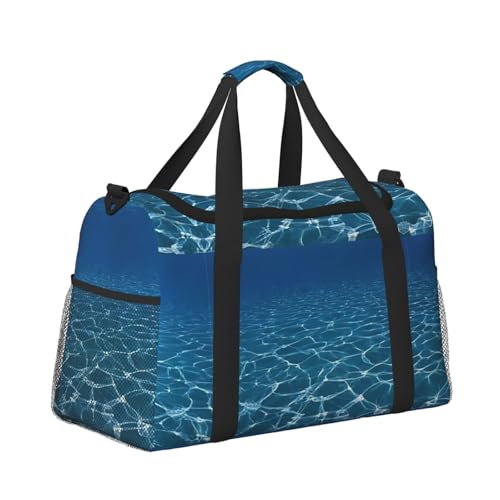 Bolsa de viaje Blue Deep Ocean, el complemento impermeable para tu gimnasio 3