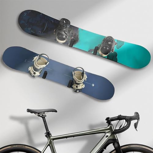 Rack de parede para snowboard | Expositor de parede para rack de wakeboard | Suporte de armazenament