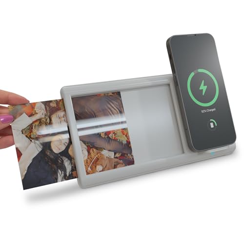 Chargeworx Smartpix Wireless Charging Station White Photo Frame | 10W...