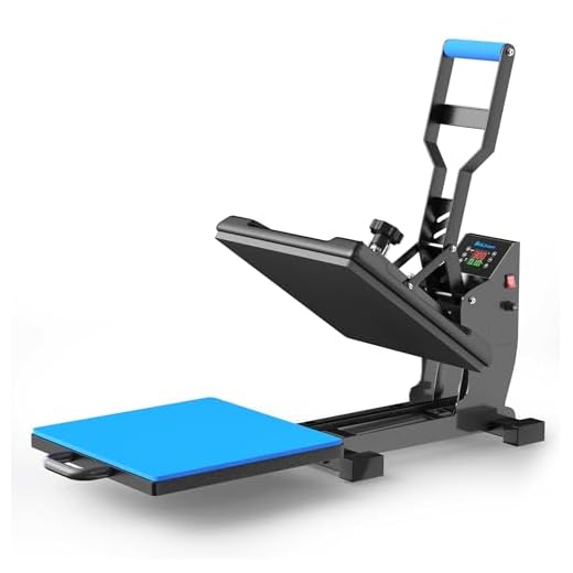 Delclynee 15" x 15" Slide Out (12.25") Heat Press Machine for T Shirts, Clamshell Pull Out Lower Platen, Industrial-Quality Digital Sublimation Printer for Heat Transfer Vinyl