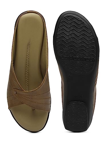 Image of AROOM Leather Comfortable & Stylish Sandals For Women & Girls