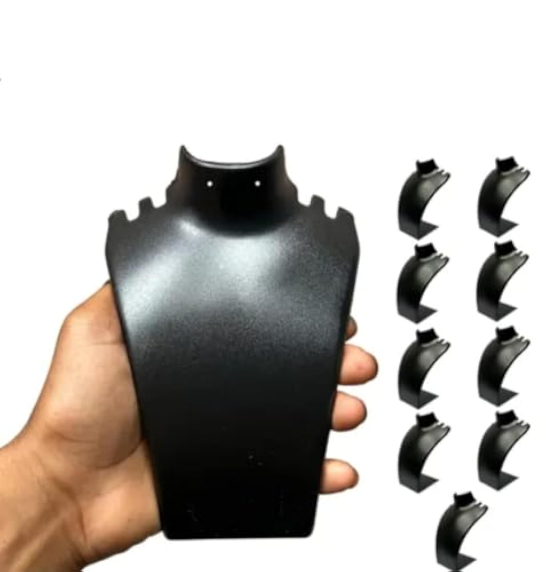 Black Necklace Display Stand Set of 12
