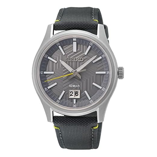 Seiko Reloj Analógico para Hombre de Cuarzo con Correa en Nailon SUR543P1