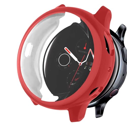 OcioDual Custodia Protettiva in TPU Colore Rosso, Compatibile con Smartwatch Samsung Galaxy Watch Active 2 (40mm), Cover Protettiva Antiurto e Antigraffio