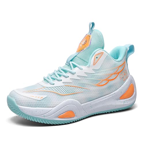 Hewcey High Top Boys Basketball Shoes Breathable Non Slip Outdoor Sneakers Comfortable Fashion Athletic Training Sport Shoes for Girls