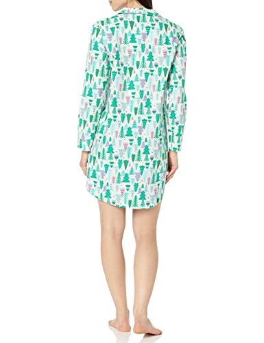 Image of Amazon Essentials Women's Woven Flannel Notch Collar Nightgown (Available in Plus Size)