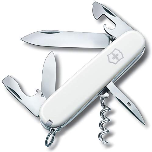 Victorinox Schweizer Taschenmesser, Spartan, Multitool, Swiss Army Knife mit 12 Funktionen, Klinge, Korkenzieher, Weiss