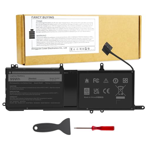 Image of Fancy Buying 9NJM1 44T2R MG2YH Laptop Battery for Dell Alienware 15 R3 R4 17 R4 R5 Series P31E P69F P31E001 P31E002 P69F001 P69F002 HF25D 01D82 546FF 0546FF HF250 0HF250 0MG2YH