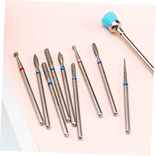 FOMIYES Conjunto De 10 Peças De Ferramentas De Limpeza Ferramentas De Unhas Acrílicas Broca De Unhas
