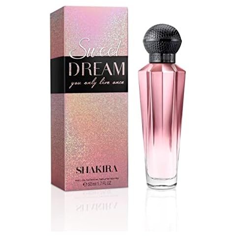Shakira Perfume - Sweet Dream by Shakira for Women - Long Lasting - Charming, Romantic and Elegant Fragance - Sweet and Floral Notes - Ideal for Day Wear - 50 ml Cover