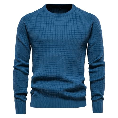 Suéter a cuadros masculino tejido fino de otoño invierno 5