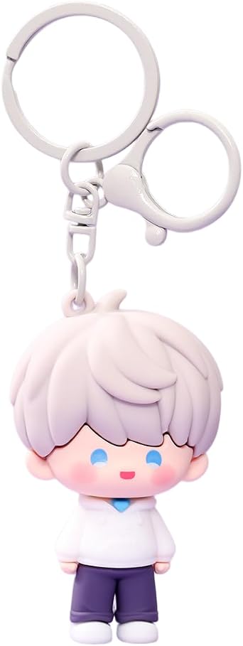 Love and Deepspace Keychain Set - Xavier Zayne Rafayel Sylus Caleb Flexible Glue Keyring Pendant Figures Fan Gift Merch
