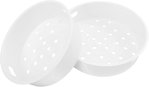 Cabilock Soporte de plástico para cocinar al vapor, 2 unidades, grado alimenticio, cesta de vapor, inserción de utensilios de cocina para arrocera,