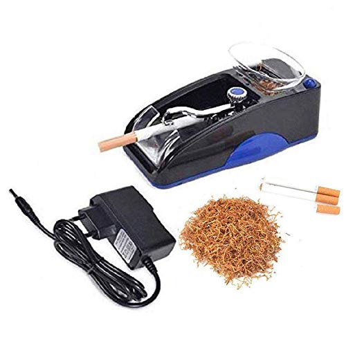 ZDYLM-Y Maquina Liadora de Tabaco Electrica, Automáticas Máquina para Rellenar Cigarrillos con Compartimento de Almacenamiento de Tabaco Aumentado,Azul Cover