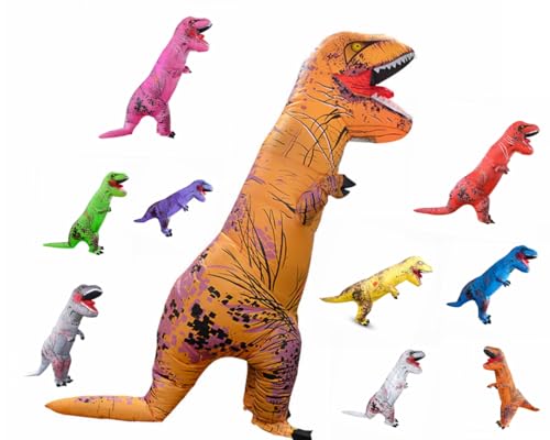 [BXINF] ティラノサウルス インフレータブルスーツコスプレ服 10色子供サイズ男女兼用です(子供用：ホワイト)