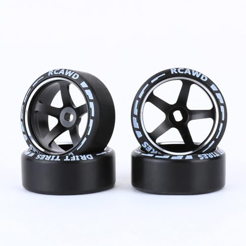 Pneu Drift 1/28 Mini-Z sans colle RCAWD 27mm noir pour AWD AMZ WLtoys