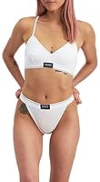 Bonds Women's Underwear Organics Ribbed Itsy, White, 12