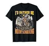 Photo Gallery divertente mountain bike con scritta in inglese "i d rather be mountain bike" maglietta Photo Gallery divertente mountain bike con scritta in inglese "i d rather be mountain bike" maglietta