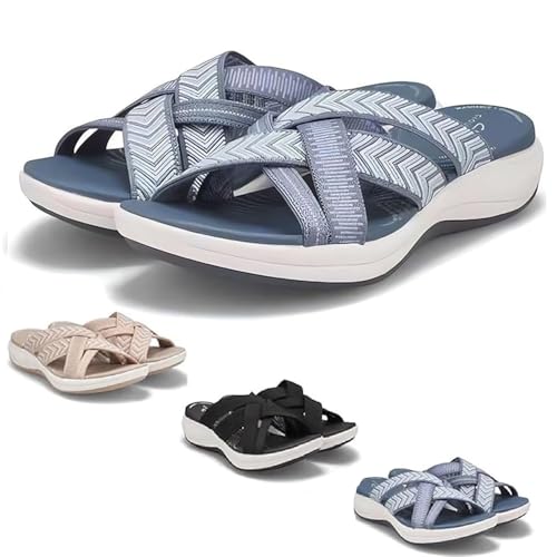 2025 New Orthopedic Sandals for Women Comfortable Recovery Walking Slides Arch Support Plantar Fasciitis Soft Cushion Wide Width