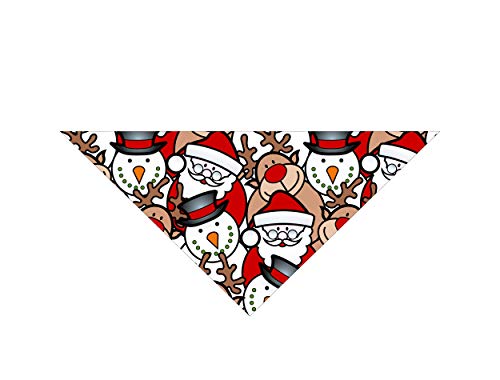 Christmas Dog Bandana| 3-Pack | Snowflake, Tree, Santa | Winter Bandanna Handkerchief Gift (Christmas Pack 1, Small) - Image 5