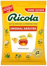 Original Kräuter Swiss Sweets with Herbs, Traditional Sweets with Fresh and Pleasant Taste, Original Swiss Recipe, Family Package, Compatible with Ricola, 75 g