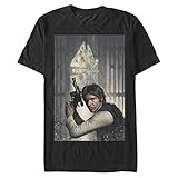 Impreso en Estados Unidos. Star Wars Pintura Hansolo Camiseta, Negro, XL-Alto para Hombre