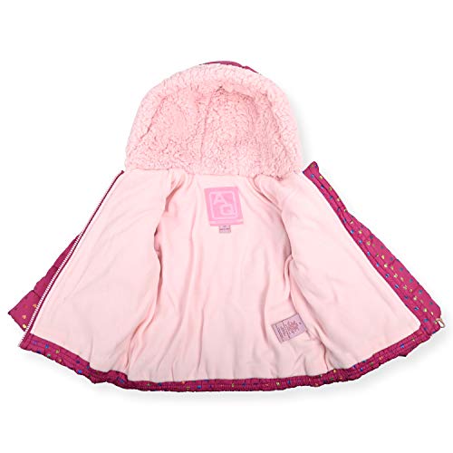 Arctic Quest Baby Girls Bib Snow Pants And Ski Jacket, Water-Resistant Snowsuit For Kids, Raspberry/18M #TOP3