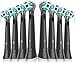 Brush Heads Compatible with Oral B iO 2 3 4 5 6 7 8 9 10 Series Electric Toothbrushes, Soft Toothbrush Head Fits for iO Ultimate Radiant Gentle Series, 8PCS Black