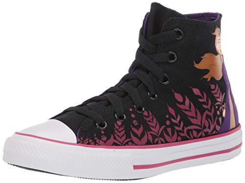 Converse Kids Frozen CTAS Hi (12 Little Kid, Black/Cherries Jubilee/White (Anna))