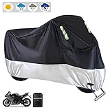 🛵 Universelle Anwendbarkeit - Big Ant Motorrad abdeckplane outdoor passend für die meisten Motorräder in Standardgröße bis 108 Zoll, auch passend für Ihre Harley Davidson zu Honda, Suzuki zu Kawasaki, Yamaha und mehr. Wir empfehlen Ihnen, die Abmessungen Ihres Motorrades vor der Bestellung zu überprüfen.