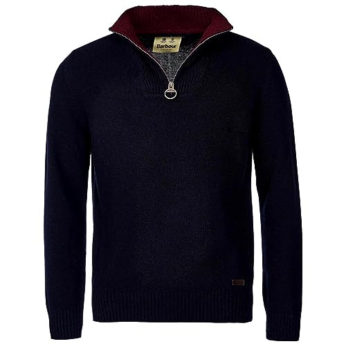 Barbour Mens Nelson Wool Ribbed Trim Pullover Sweater2