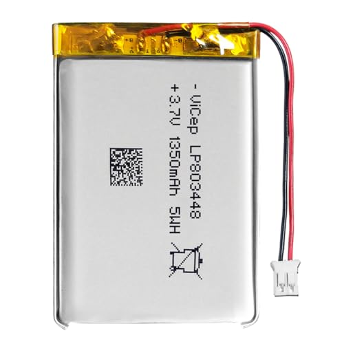 ViCep 3.7V Lithium Polymer Battery 1350mAh 803448