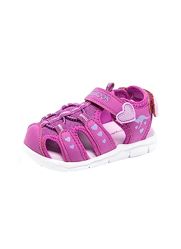 KangaROOS K-Mini Unisex Baby Sandalen, Rot (Fuchsia/Lavender 6189), 29 EU