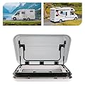INPAITOO Caravan Skylight with LED Light RV Caravan Roof Vent Hatch, 27.6 x19.7in Roof Window Hatch RV Caravan Roof Vent Kit, RV Push Out Window RV Caravan Skylight | US Stock